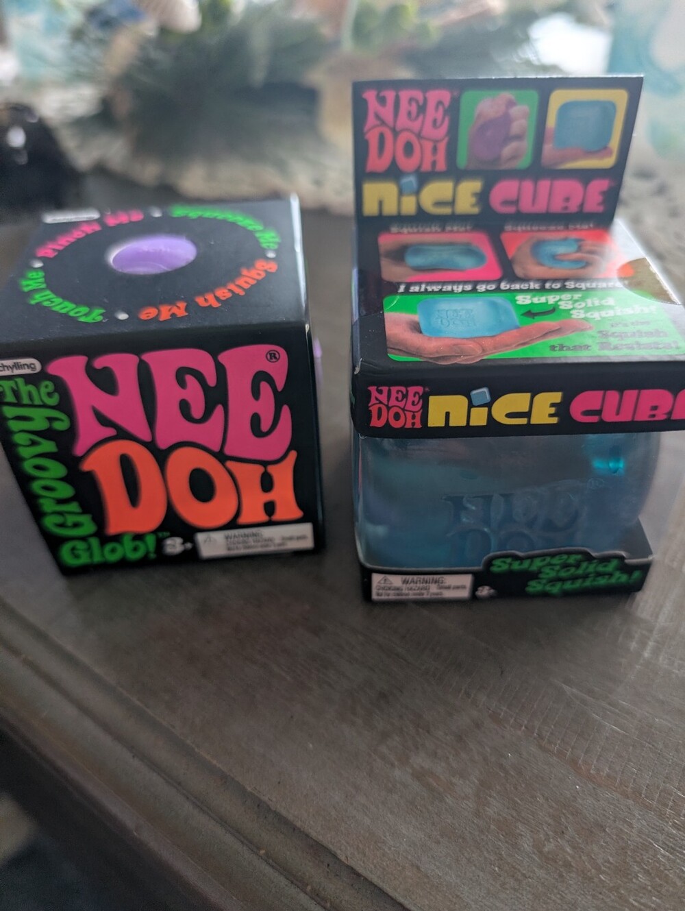 Nice Cube Squishy Cube- Blue And Groovy Glob Purple